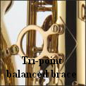 Tri-point balanved brace