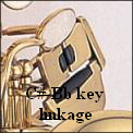 C#-Bb key linkage